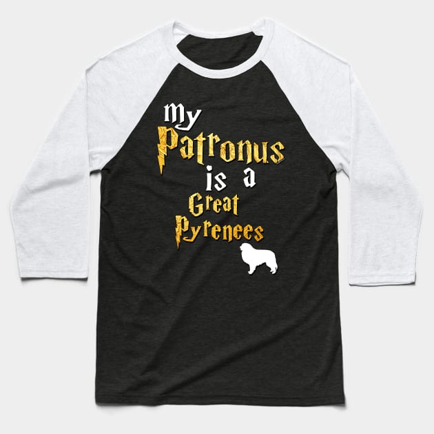 Great Pyrenees Baseball T-Shirt by dogfather